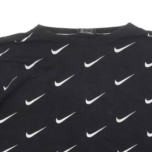 Nike Mens Black Cotton Pullover Sweatshirt Size XL