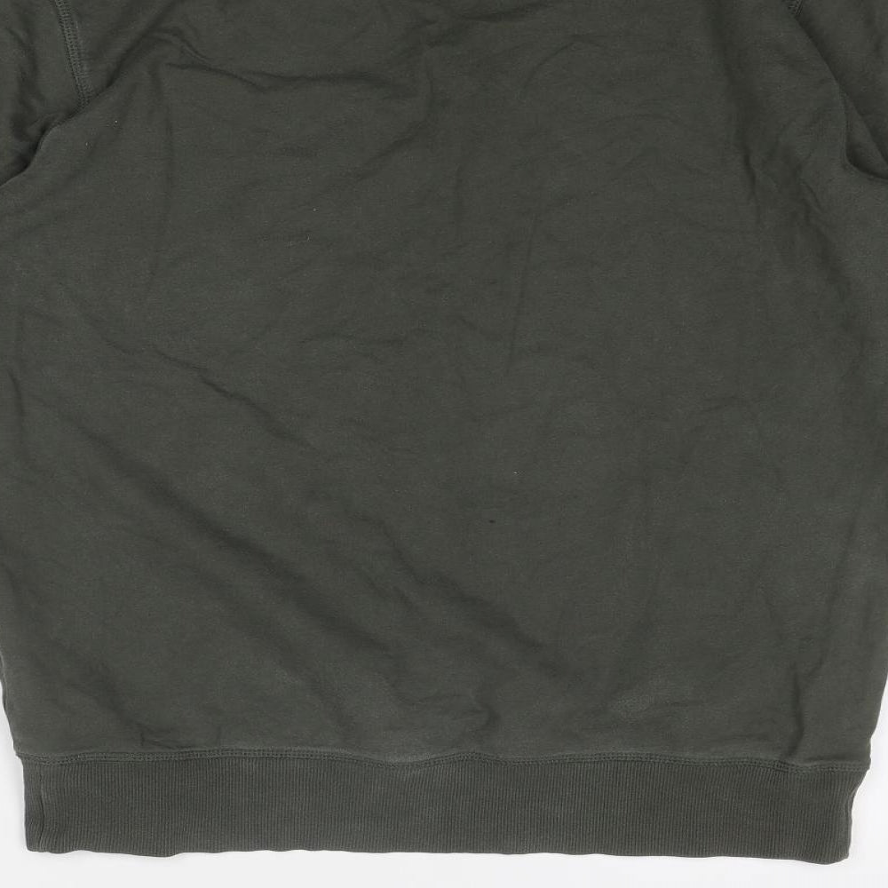 Jockey Mens Green Cotton Pullover Sweatshirt Size M