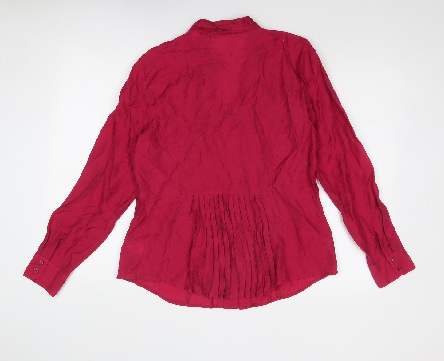 Coldwater Creek Womens Pink Lyocell Basic Blouse Size M V-Neck