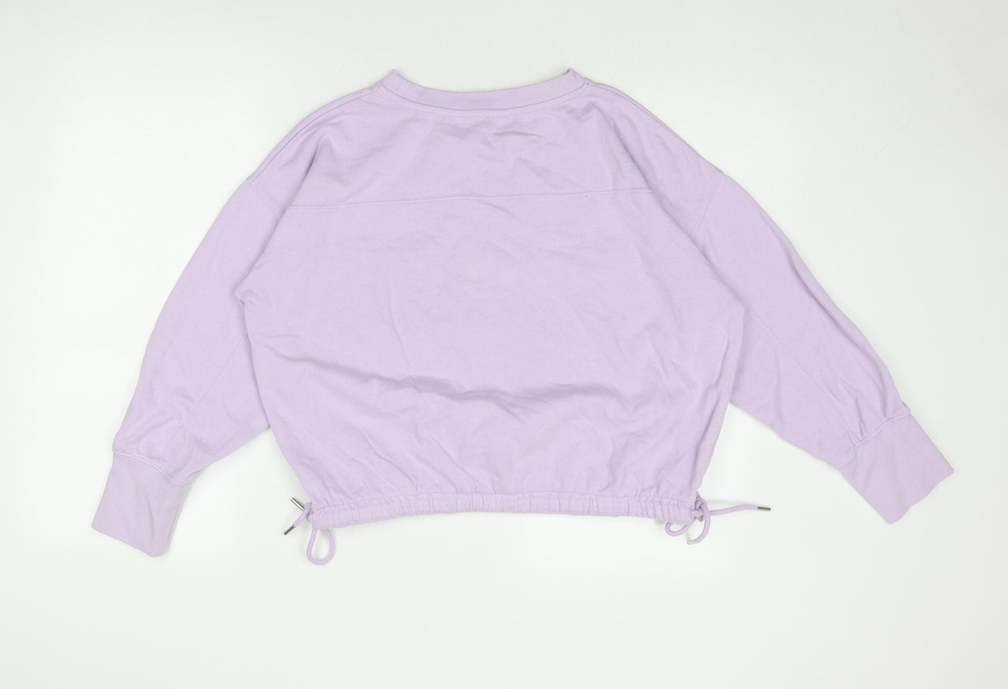 John Lewis Womens Purple Cotton Pullover Sweatshirt Size L Pullover