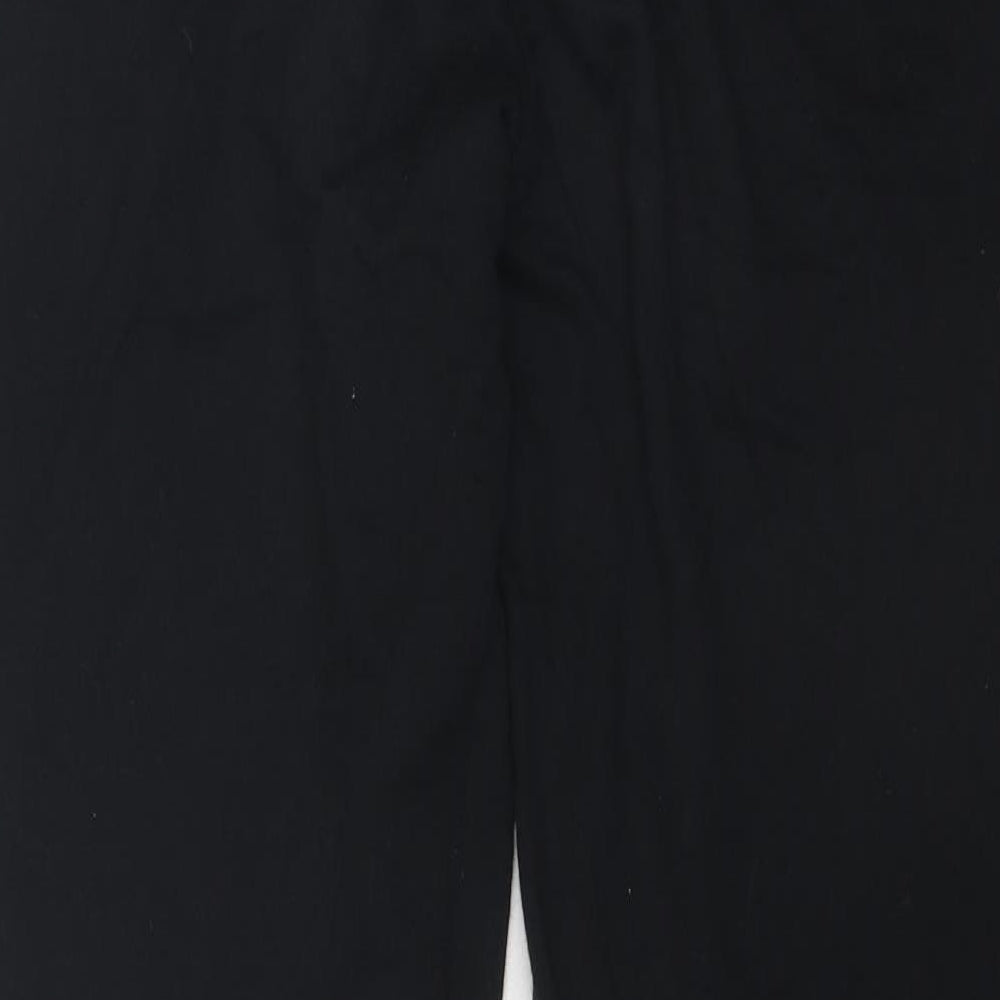 ASOS Womens Black Cotton Jogger Trousers Size 8 Regular Drawstring