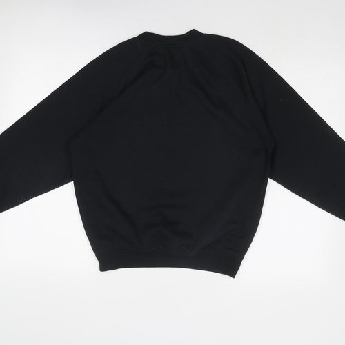 Truex Womens Black Polyester Pullover Sweatshirt Size M Pullover