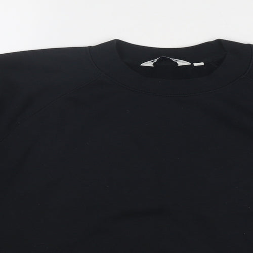 Truex Womens Black Polyester Pullover Sweatshirt Size M Pullover