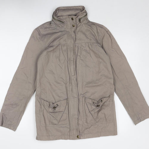 Marks and Spencer Womens Brown Jacket Size 8 Zip
