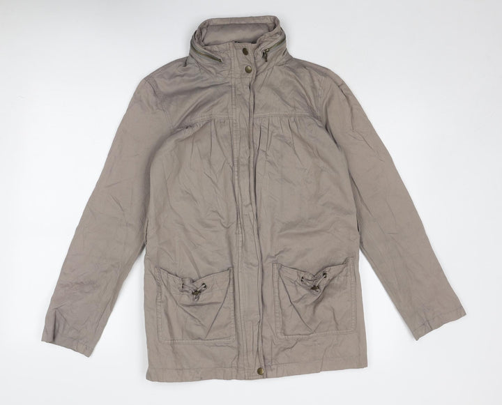 Marks and Spencer Womens Brown Jacket Size 8 Zip