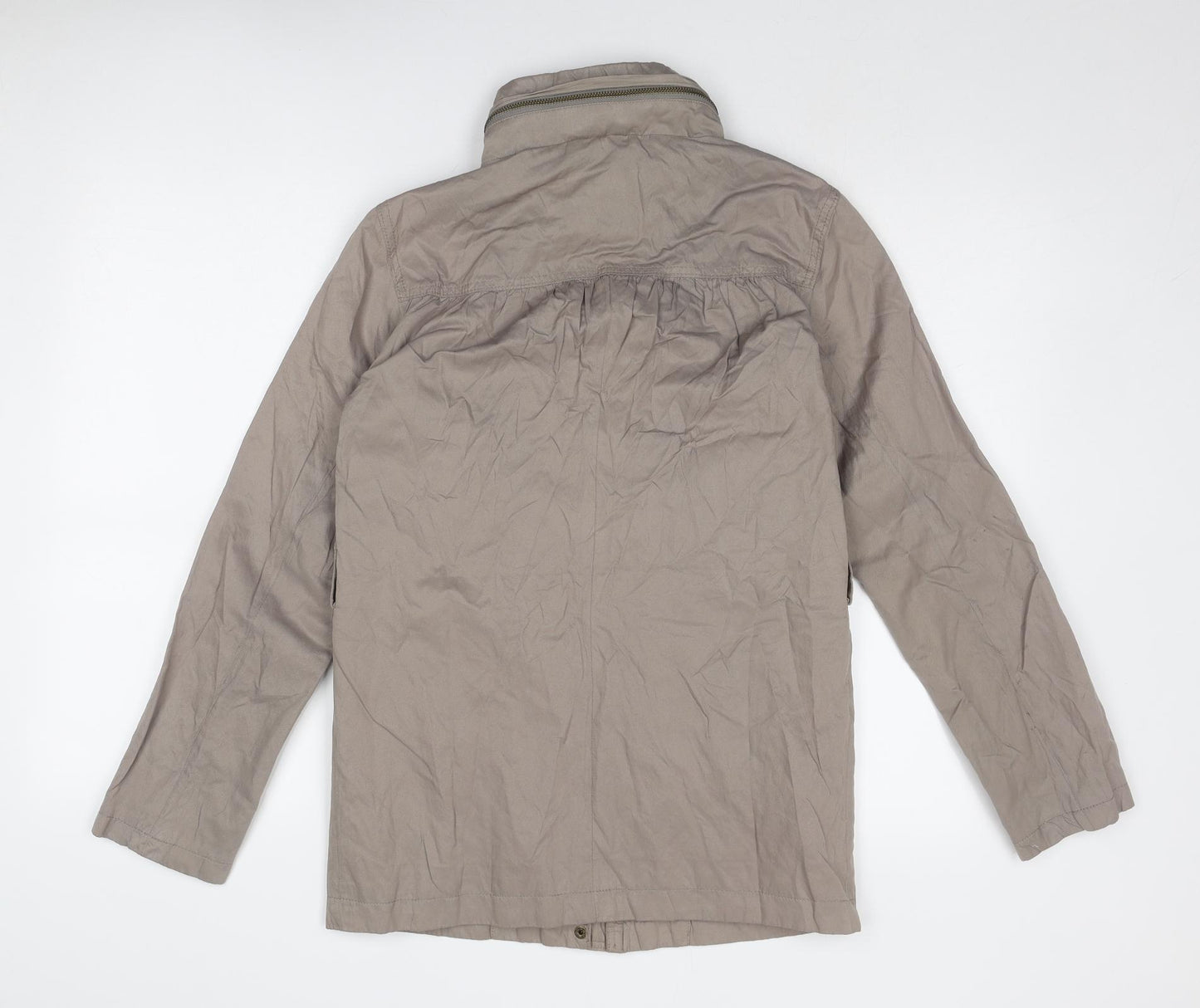 Marks and Spencer Womens Brown Jacket Size 8 Zip