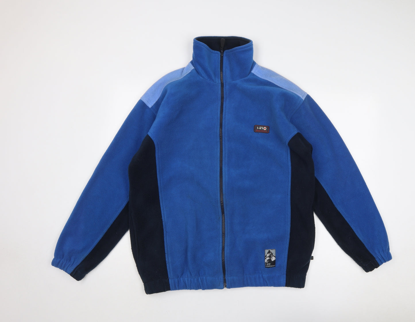 Boardwear Mens Blue Jacket Size M Zip - Colourblock