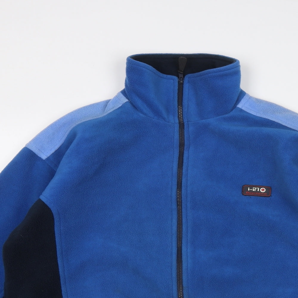 Boardwear Mens Blue Jacket Size M Zip - Colourblock