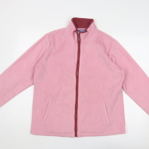 Cottonbloom Womens Pink Jacket Size L Zip