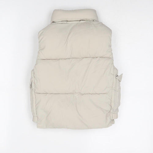 Zara Boys Beige Gilet Jacket Size 3-4 Years Zip