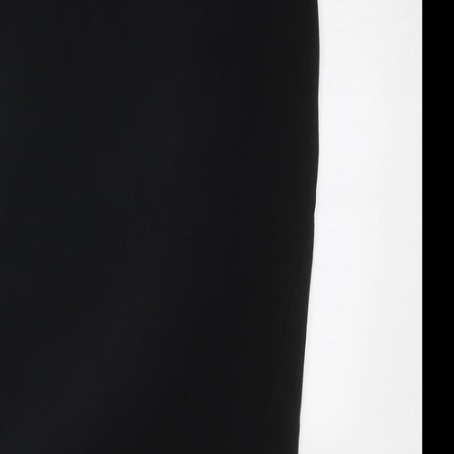 Marks and Spencer Womens Black Viscose Straight & Pencil Skirt Size 16