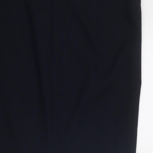 Jaeger Womens Blue Polyester Straight & Pencil Skirt Size 14 Zip