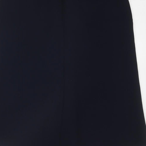 Precis Womens Blue Polyester A-Line Skirt Size 10 Zip