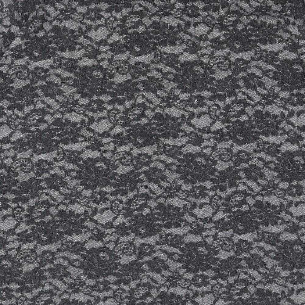 Arcadia Womens Grey Geometric Polyester Basic T-Shirt Size 26 Round Neck - Size 26-28