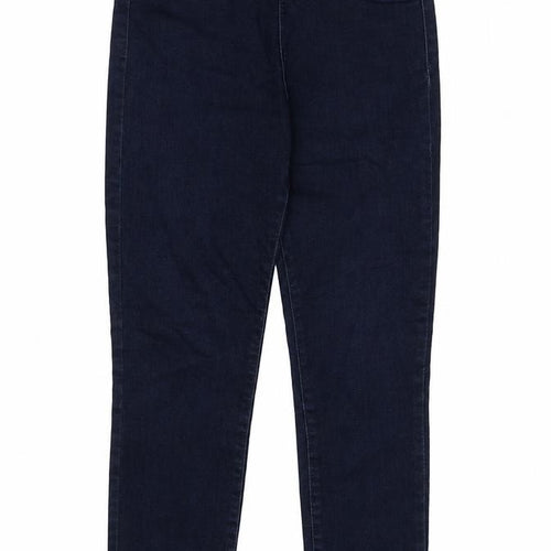 H&M Womens Blue Cotton Skinny Jeans Size 10 Regular