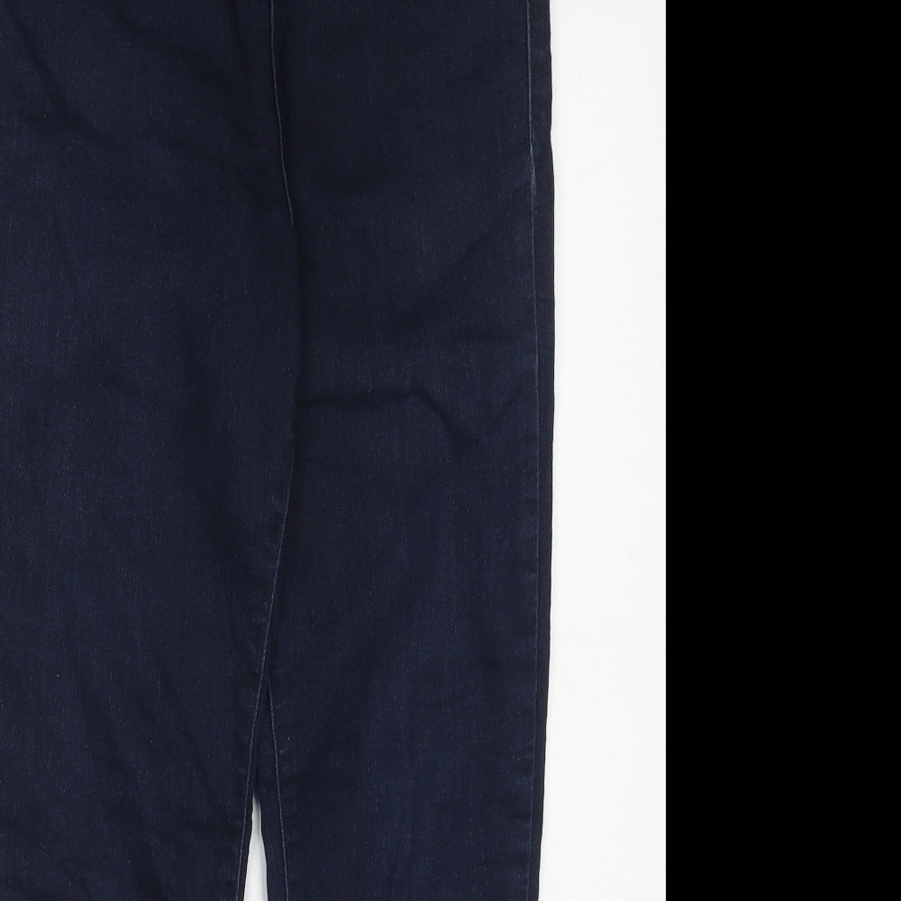 H&M Womens Blue Cotton Skinny Jeans Size 10 Regular