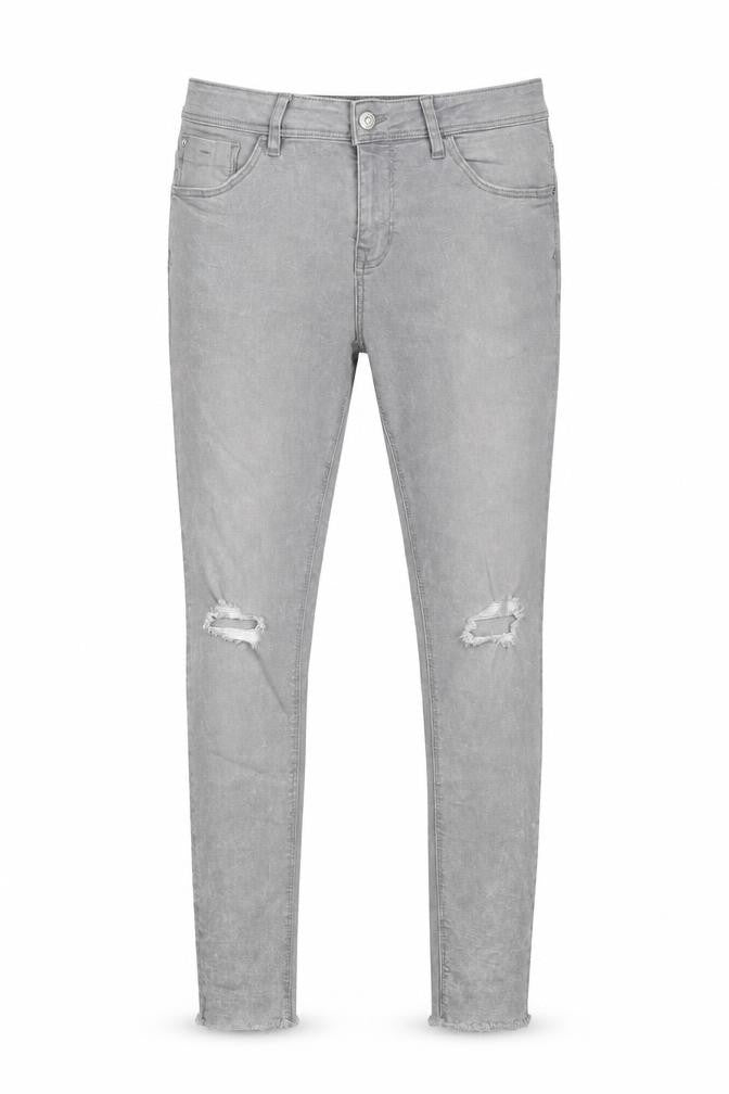 Bershka Mens Grey Cotton Skinny Jeans Size 32 in Regular Zip