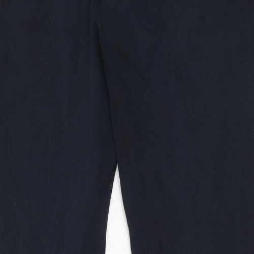 M&Co Womens Blue Cotton Skinny Jeans Size 14 Regular Zip