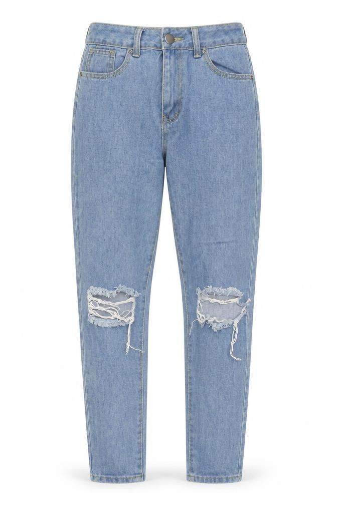 Boohoo Womens Blue Cotton Skinny Jeans Size 8 Regular Zip