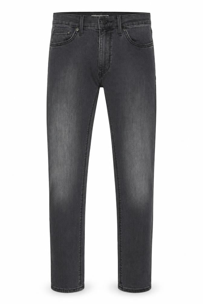 Marks and Spencer Mens Grey Cotton Skinny Jeans Size 28 in L31 in Slim Zip