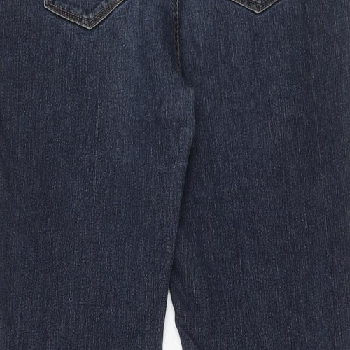 New Look Womens Blue Cotton Skinny Jeans Size 14 Regular Zip