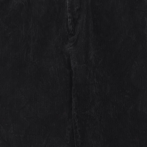 Marks and Spencer Mens Grey Cotton Trousers Size 42 in L33 in Regular Hook & Eye