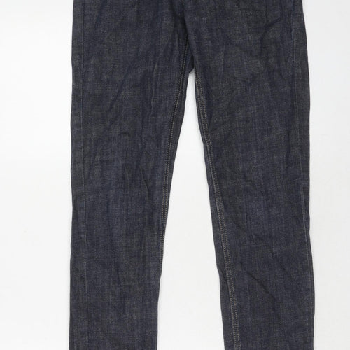 House of Denim Womens Blue Cotton Skinny Jeans Size 10 Regular Zip