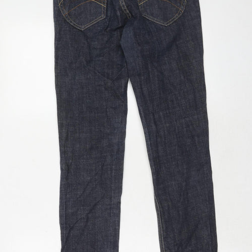 House of Denim Womens Blue Cotton Skinny Jeans Size 10 Regular Zip