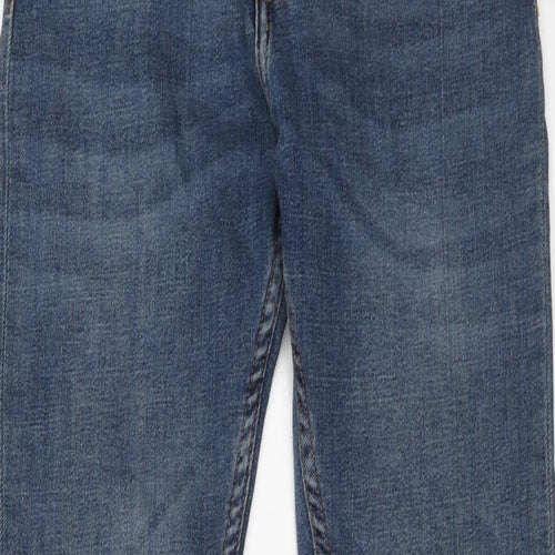 Zara Womens Blue Cotton Skinny Jeans Size 8 Regular Zip