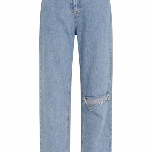 COLLUSION Womens Blue Cotton Mom Jeans Size 28 L32 in Regular Zip