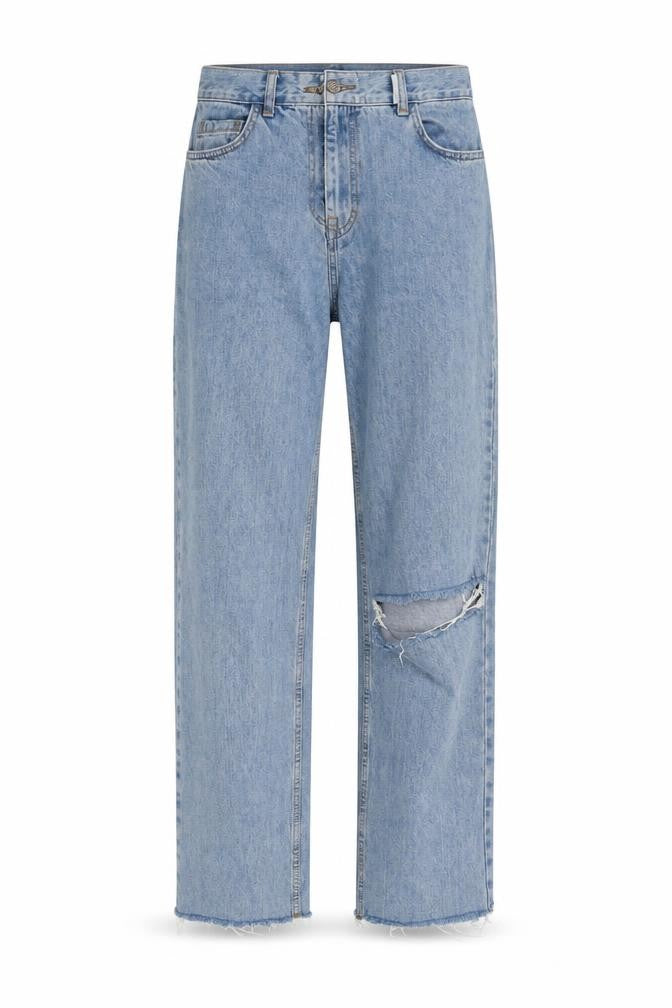 COLLUSION Womens Blue Cotton Mom Jeans Size 28 L32 in Regular Zip