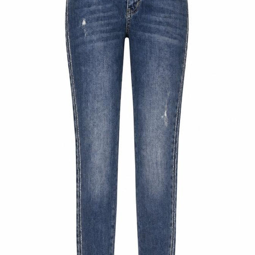 Zara Womens Blue Cotton Skinny Jeans Size 8 Regular Zip