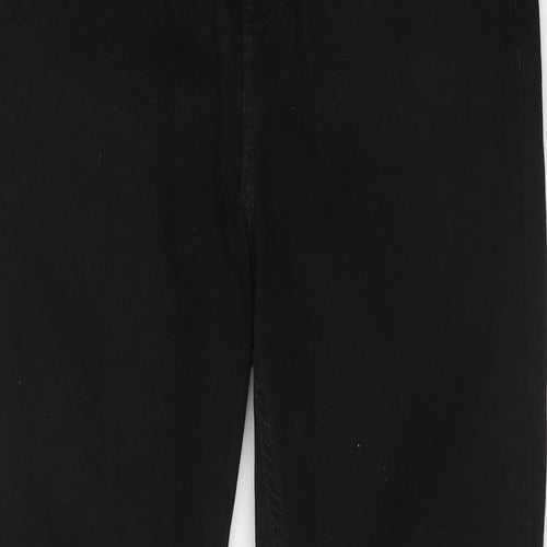 Topshop Womens Black Cotton Skinny Jeans Size 34 in L30 in Regular Zip