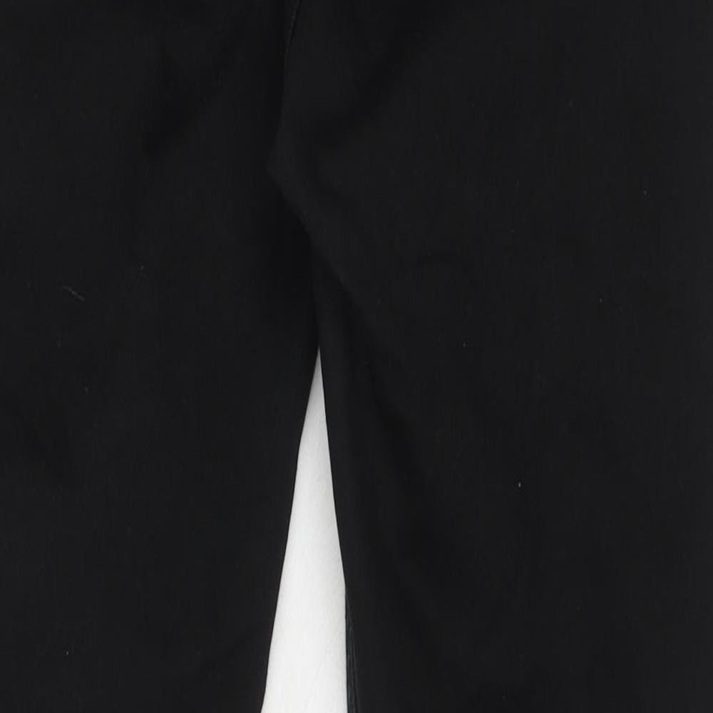 Topshop Womens Black Cotton Skinny Jeans Size 34 in L30 in Regular Zip