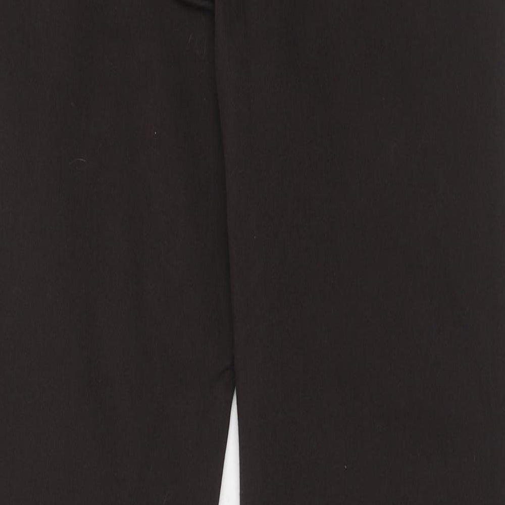 Marks and Spencer Womens Brown Cotton Straight Jeans Size 30 in Regular Zip