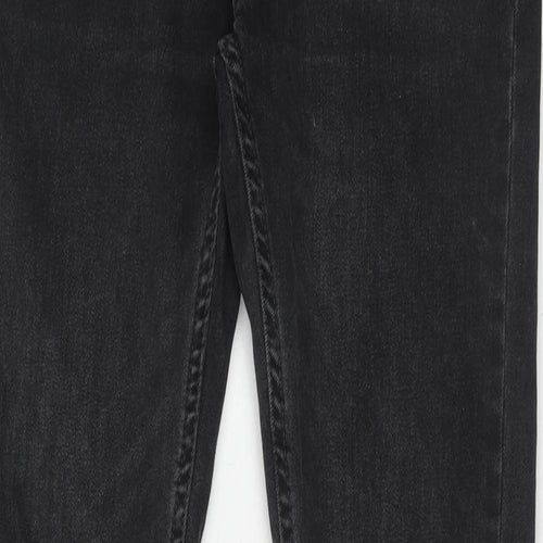 Topman Mens Black Cotton Skinny Jeans Size 30 in L30 in Regular Button