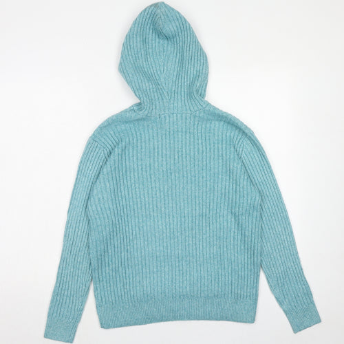 Marks and Spencer Womens Blue Polyester Pullover Hoodie Size M Pullover