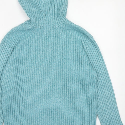 Marks and Spencer Womens Blue Polyester Pullover Hoodie Size M Pullover