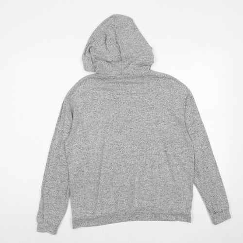 Nasty Gal Womens Grey Viscose Pullover Hoodie Size 10 Pullover