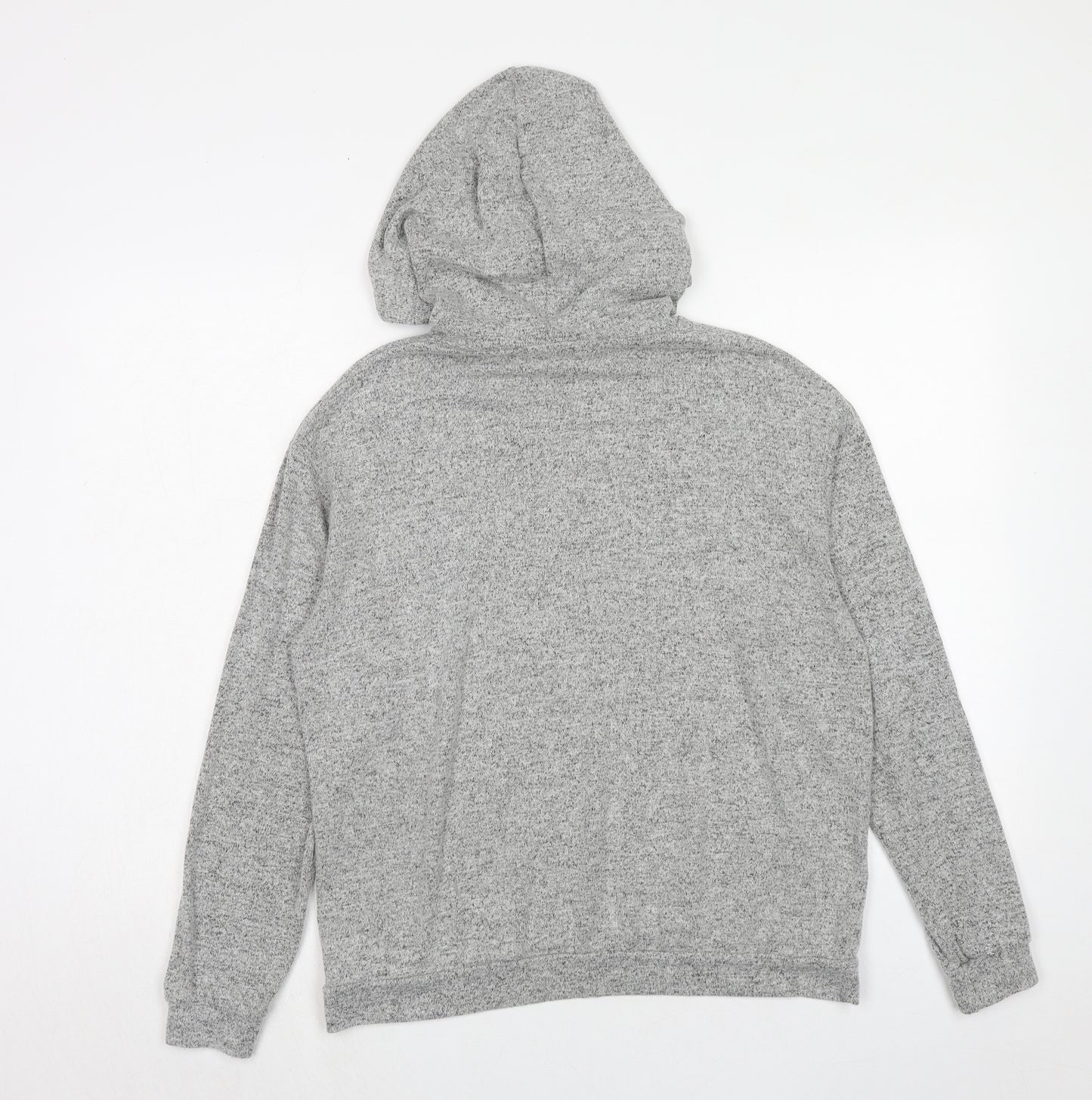Nasty Gal Womens Grey Viscose Pullover Hoodie Size 10 Pullover