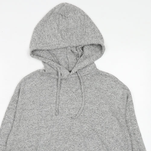 Nasty Gal Womens Grey Viscose Pullover Hoodie Size 10 Pullover