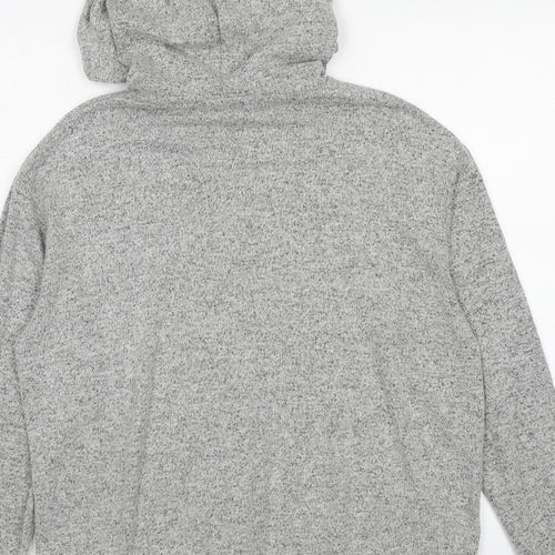 Nasty Gal Womens Grey Viscose Pullover Hoodie Size 10 Pullover
