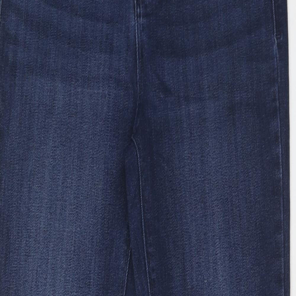 NEXT Womens Blue Cotton Jegging Jeans Size 10 Regular Zip