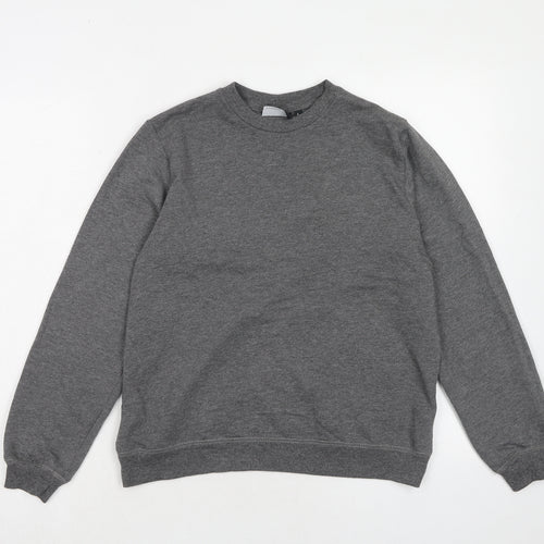 ASOS Womens Grey Cotton Pullover Sweatshirt Size 8 Pullover