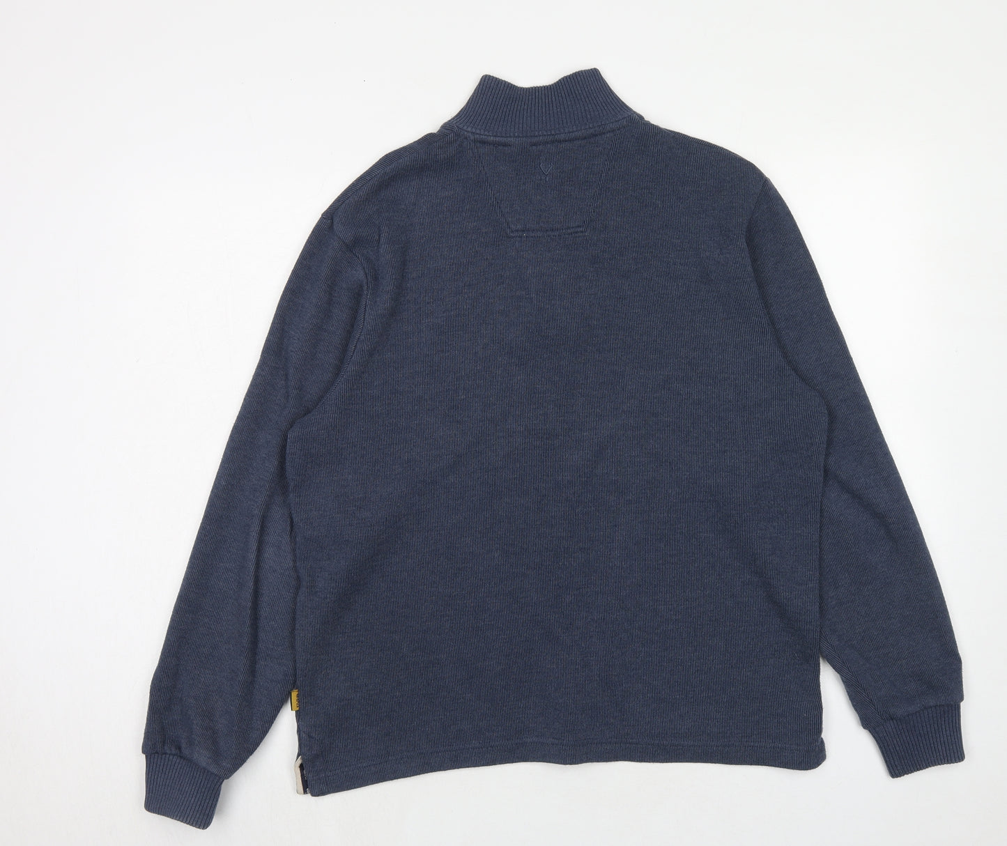 Maine Mens Blue Cotton Pullover Sweatshirt Size M