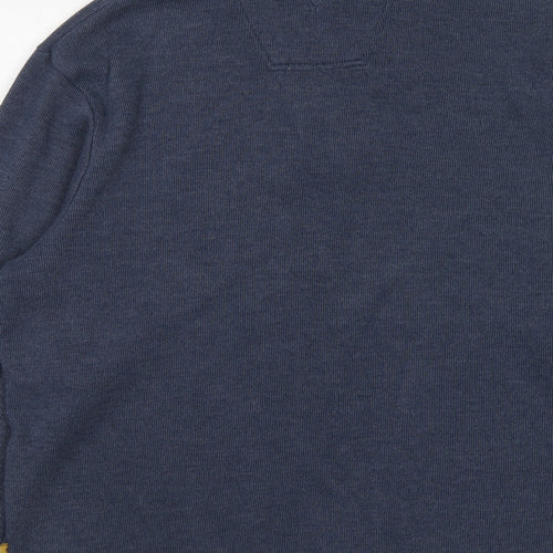 Maine Mens Blue Cotton Pullover Sweatshirt Size M