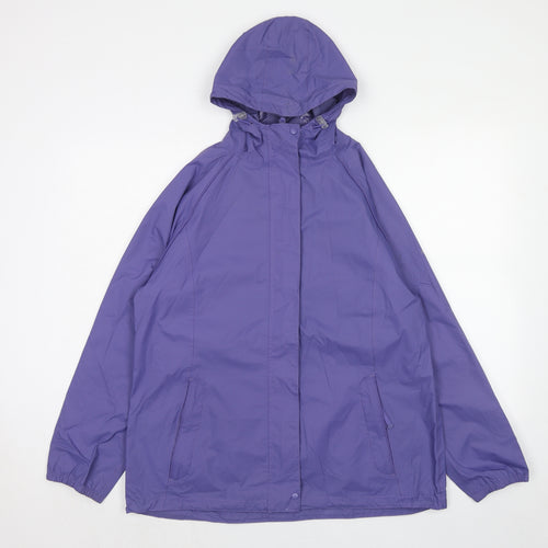 Regatta Womens Purple Windbreaker Jacket Size 16 Zip