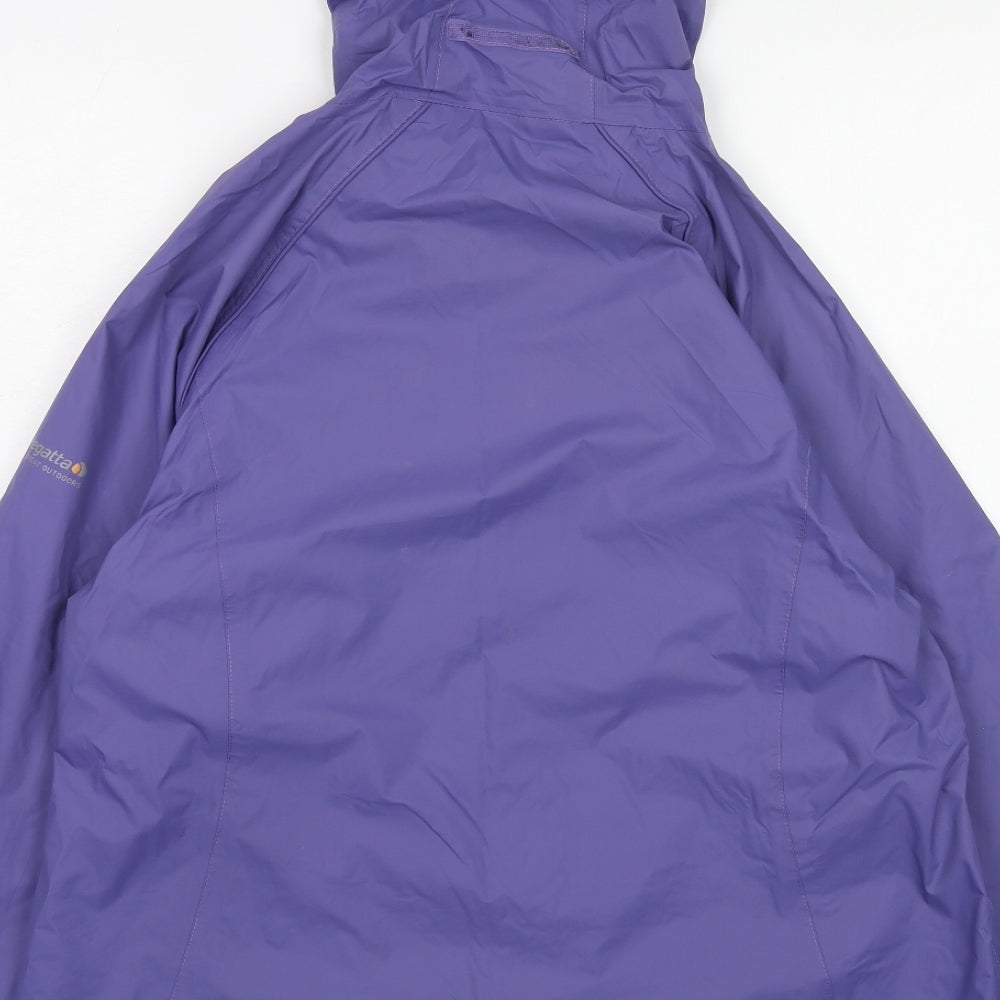 Regatta Womens Purple Windbreaker Jacket Size 16 Zip