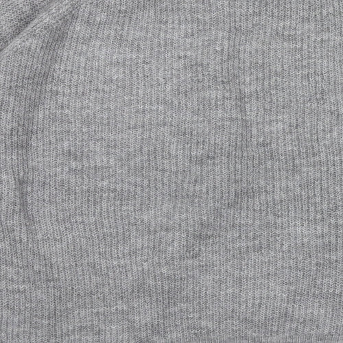Intuition Womens Grey Round Neck Acrylic Pullover Jumper Size 20