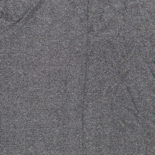 Marks and Spencer Womens Silver Polyamide Basic Blouse Size 16 V-Neck